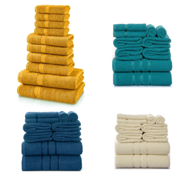 Luxury Cotton 10-Piece Terry Towel Bale Set