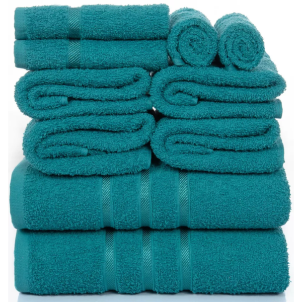 Luxury Cotton 10-Piece Terry Towel Bale Set - Image 2