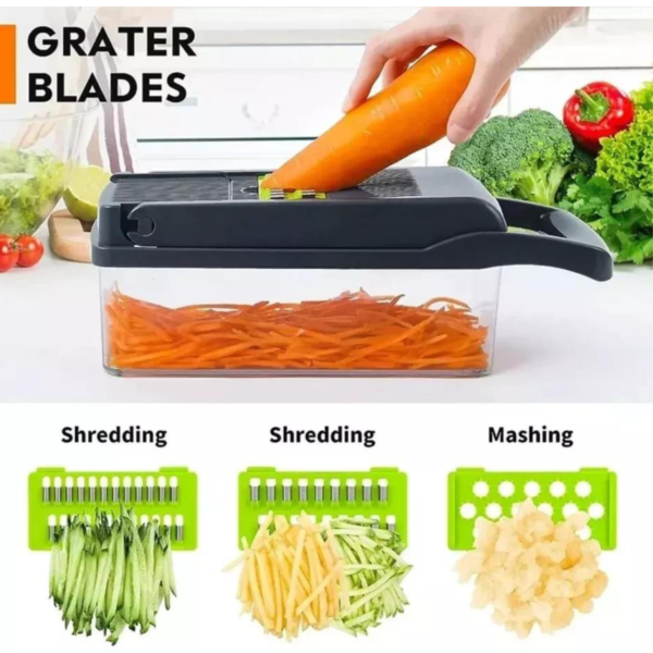16-in-1 Multi-Functional Vegetable & Fruit Chopper - Image 3
