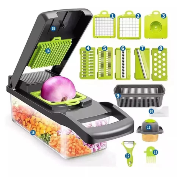 16-in-1 Multi-Functional Vegetable & Fruit Chopper - Image 5