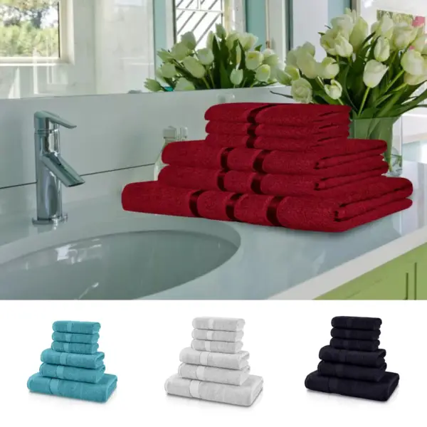 LUXURY COTTON 6PC TOWEL BALE SET